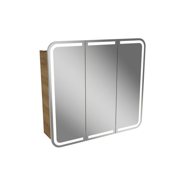 Lanzet M9 Spiegelschrank 80 cm mit umlaufender LED-Beleuchtung