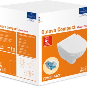 VILLEROY & BOCH O.NOVO Tiefspül-WC mit WC-Sitz