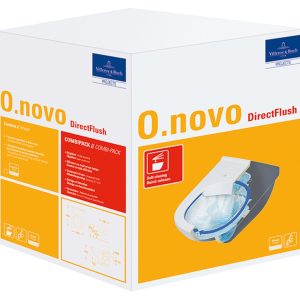 VILLEROY & BOCH O.NOVO Tiefspül-WC mit WC-Sitz