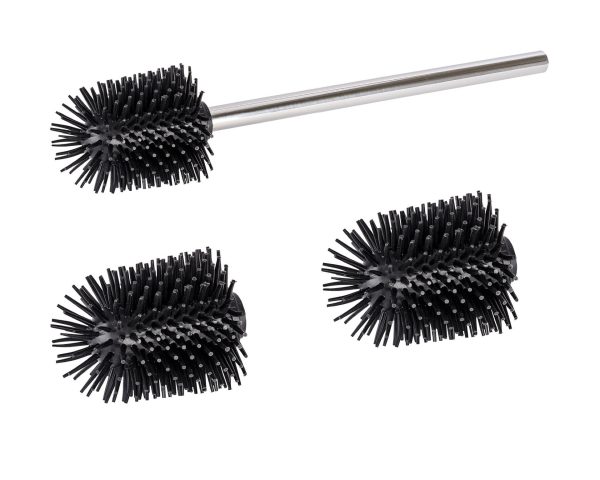 WENKO Ersatzbürsten Set für WC-Garnituren Silikon