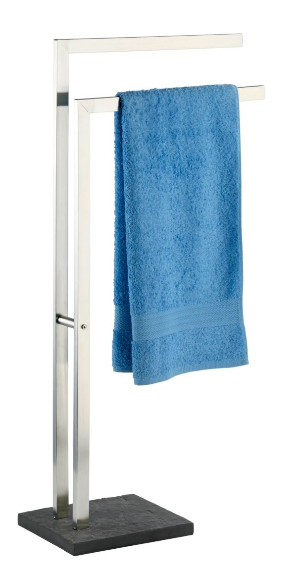 WENKO SLATE ROCK Handtuchhalter Chom/Grau