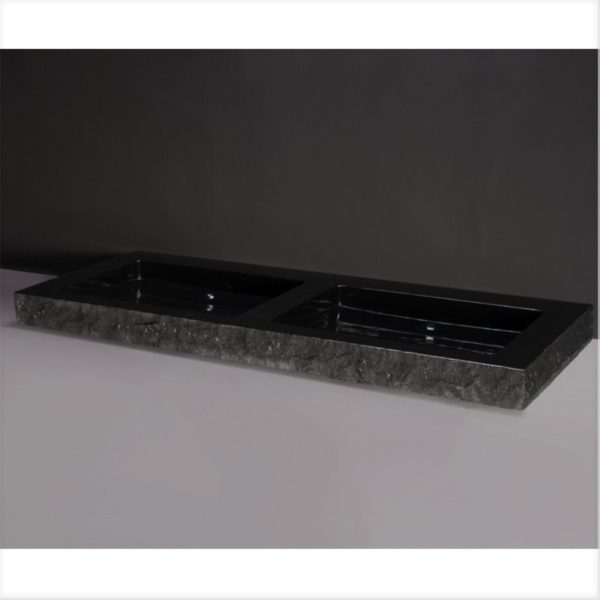 Waschbecken Naturstein PALERMO DOPPIO 140