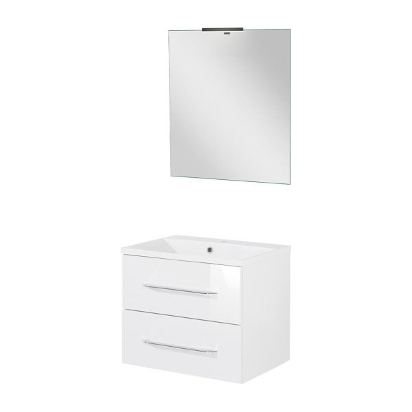 FACKELMANN B.CLEVER Waschtisch Set mit Spiegel 60 cm breit