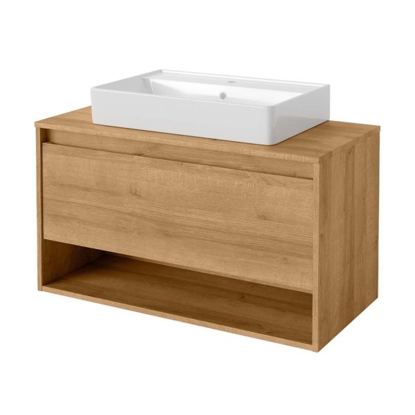 FACKELMANN NATURA Waschbecken mit Unterschrank 94 cm breit