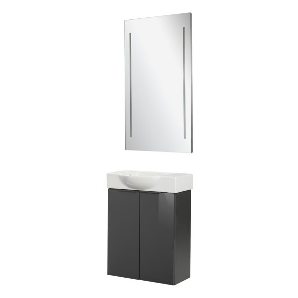 Fackelmann SBC LUNA Gäste WC Set 3-teilig 55 cm