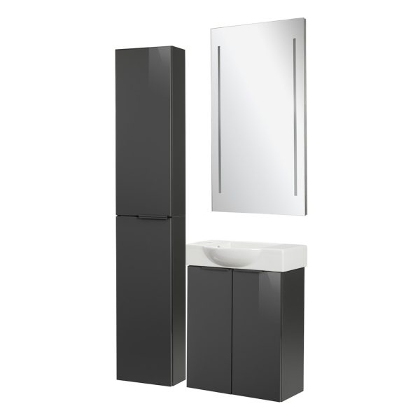 Fackelmann SBC LUNA Gäste WC Set 4-teilig 55 cm