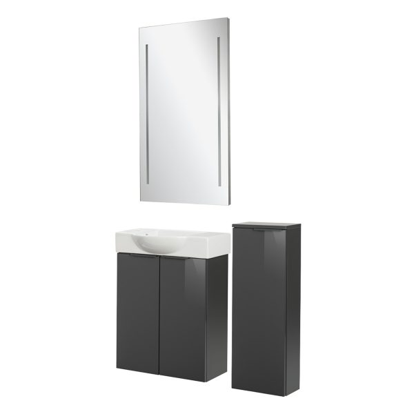 Fackelmann SBC LUNA Gäste WC Set 4-teilig 55 cm