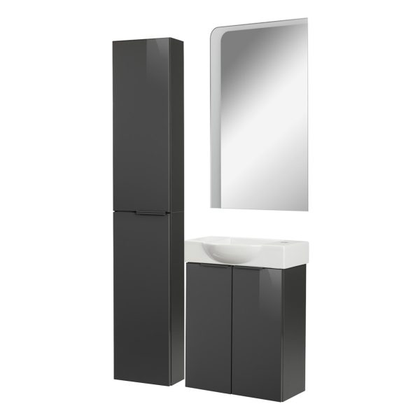 Fackelmann SBC LUNA Gäste WC Set 4-teilig 55 cm