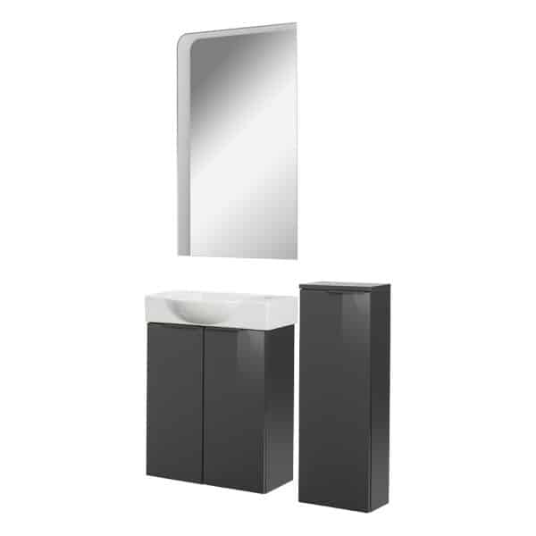 Fackelmann SBC LUNA Gäste WC Set 4-teilig 55 cm