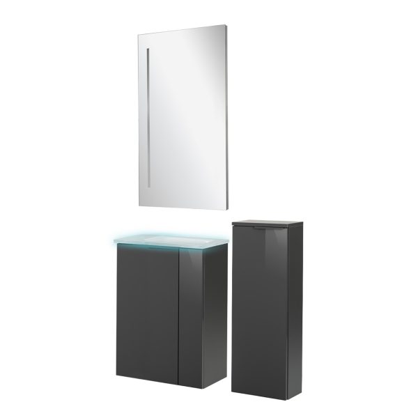 Fackelmann SBC LUNA Gäste WC Set 5-teilig 45 cm