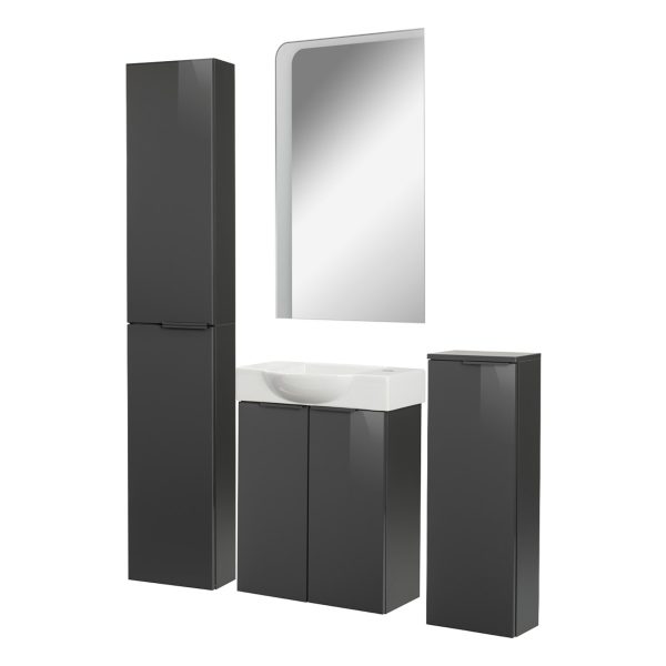 Fackelmann SBC LUNA Gäste WC Set 5-teilig 55 cm