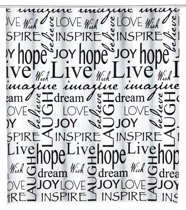 WENKO LIVE Duschvorhang 180 x 200 cm