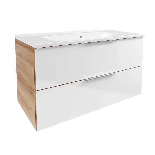 FACKELMANN B.BRILLANT Waschbecken mit Unterschrank 100 cm breit