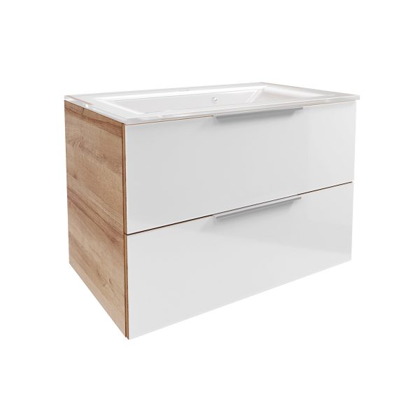 FACKELMANN B.BRILLANT Waschbecken mit Unterschrank 80 cm breit