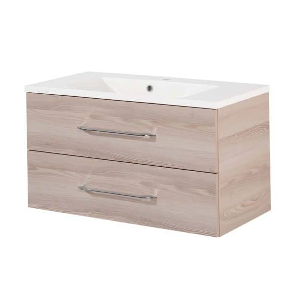 FACKELMANN B.CLEVER Waschbecken mit Unterschrank 90 cm breit