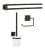 Fackelmann NEW YORK Accessoires Set Handtuchstange Toilettenpapierhalter/WC Garnitur Schwarz