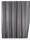 WENKO Anti-Schimmel Duschvorhang Uni Grey, 180 x 200 cm, waschbar