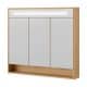 Fackelmann NATURA LED Spiegelschrank, 93,5 cm breit, Braun hell