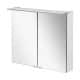Fackelmann B.PERFEKT LED Spiegelschrank 80 cm breit, Weiß