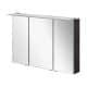 Fackelmann B.PERFEKT LED Spiegelschrank 100 cm breit, Anthrazit