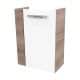 Fackelmann SBC A-VERO Waschbeckenunterschrank 45 cm, Braun hell/Weiß, rechts