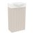 BADEDU IMPERO Gäste WC Waschtisch Set  40 cm breit, Beige, Waschbecken Keramik Weiß