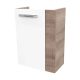 Fackelmann SBC A-VERO Waschbeckenunterschrank 45 cm, Braun hell/Weiß, links